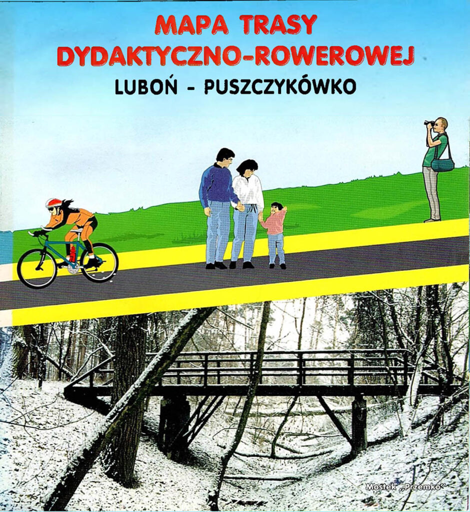 Mapka Trasy dydaktyczno-rowerowej Luboń-Puszczykówko